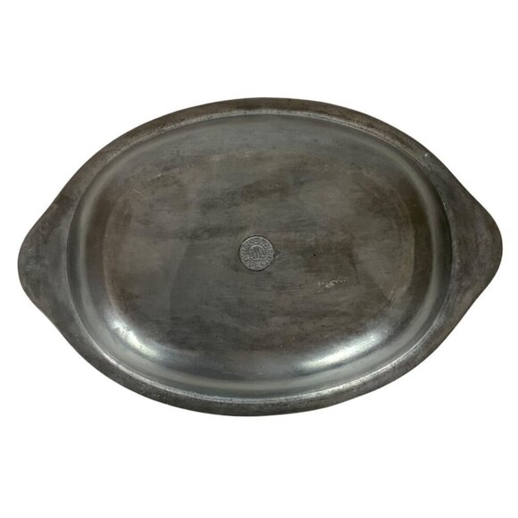 Wilton Armetale RWP Oval Serving Bowl Scallop Handles Holloware - Picture 8 of 9